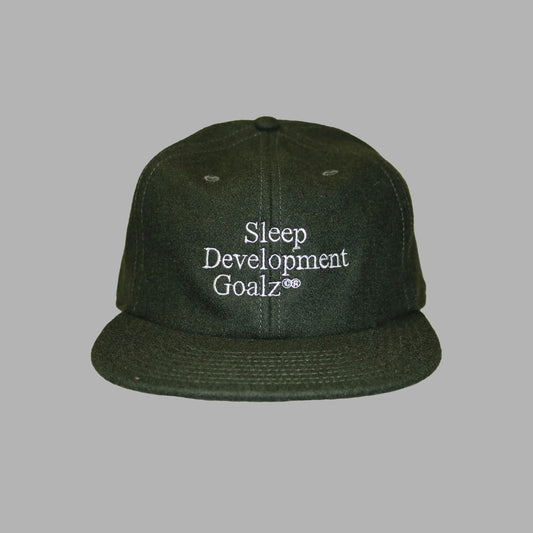 sdgz wool logo cap green