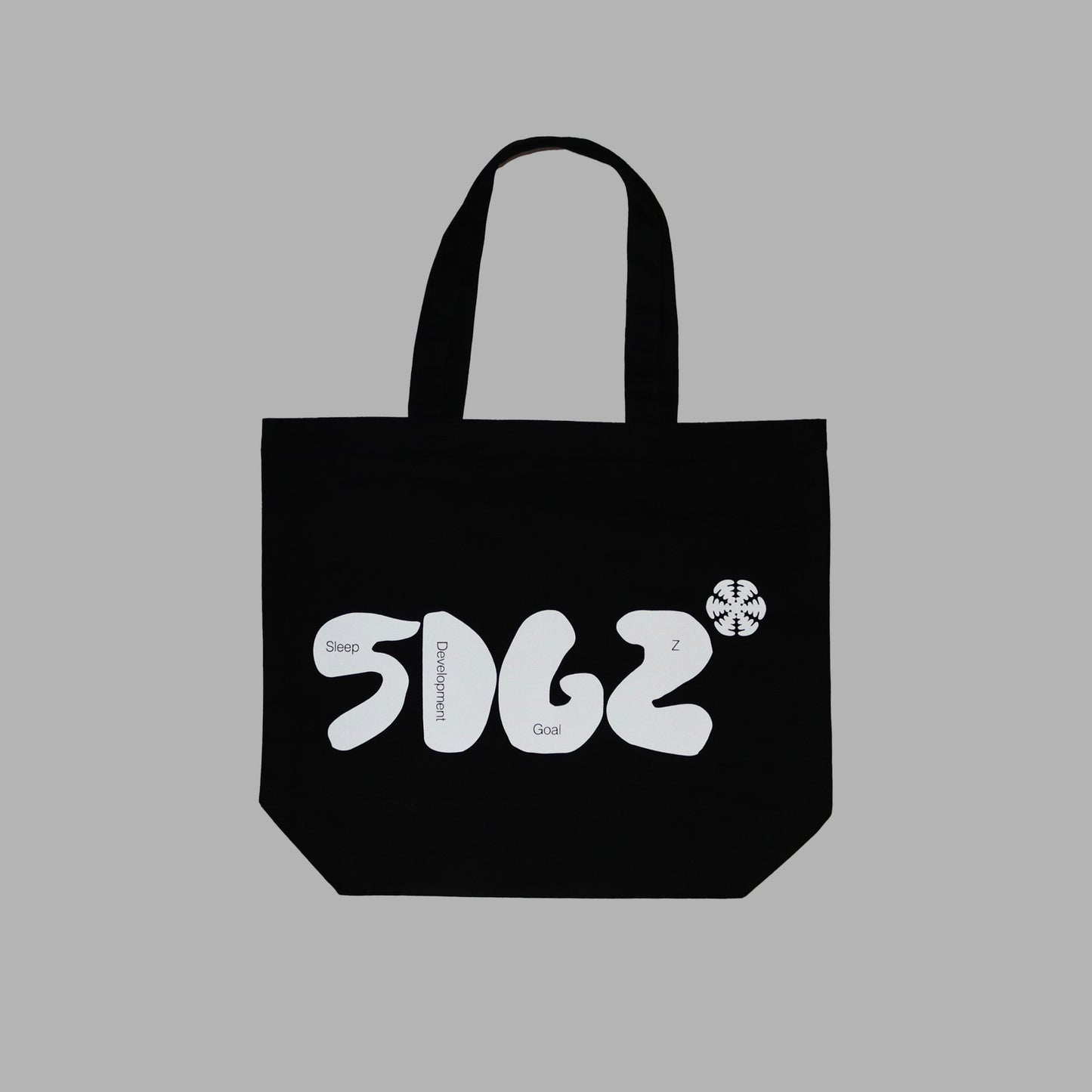 Abstract logo tote black